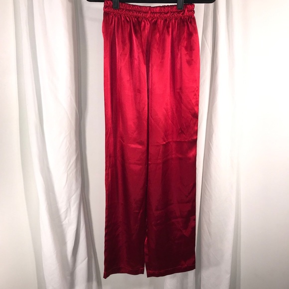 1990’s Asian Damask Red Pajamas Set, Size S - Picture 4 of 5